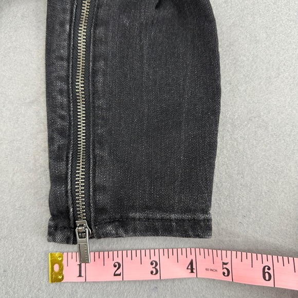 Athleta Sculpt Skinny Jean Black Wash Zipper Ankle High‎ Rise Womens Size 2 - Picture 4 of 10